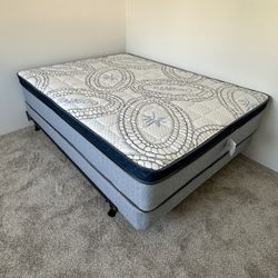 Queen Size Mattress Pillow Top 12"     New Mattress.    We Offer Same Day Delivery 