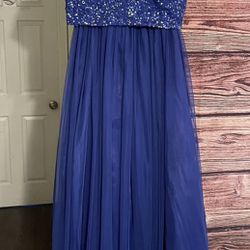 Royal blue  Adrianna Papell  2-Piece  sequin top Tulle skirt