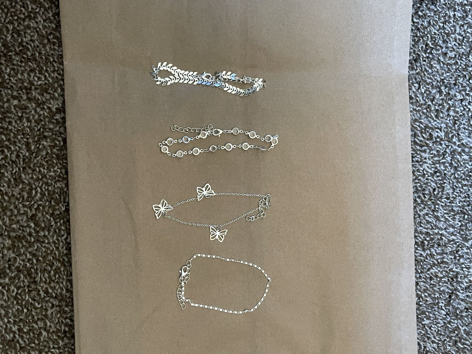 silver anklet