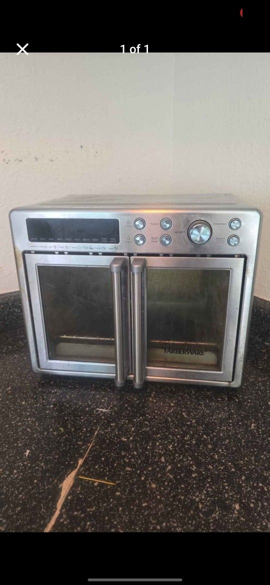 Double Door AirFryer + Mini Oven Stainless Steel