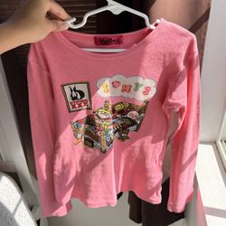 Vintage Hysteric Glamour pink graphic long sleeve top 