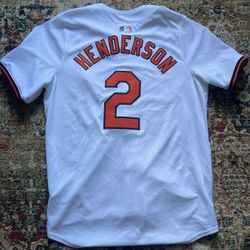 Gunnar Henderson White Jersey With Team Emblem Stitch Size L