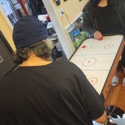 Air Hockey Table Game Table (20" X 40") with 4 Pucks & 2 Slider/Striker Pushers