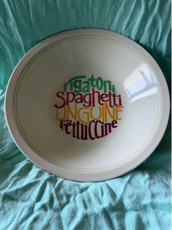 vintage pasta serving bowl