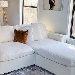Modular Cloud Sofa Chaise// Same Day Delivery