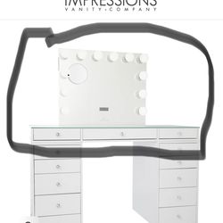 Impressions vanity mirror and 3 drawers