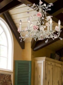 Gorgeous Brand New Still In The Box Heritage/Elk Brand Six Arm Chandelier