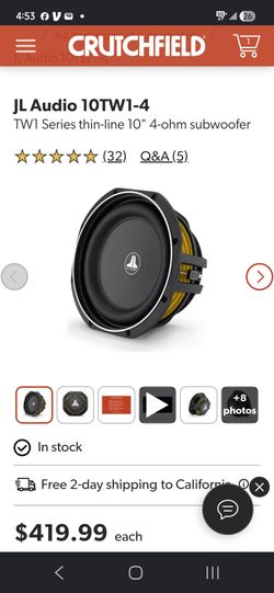 JL AUDIO10 inch subs 10TW1-4 subs