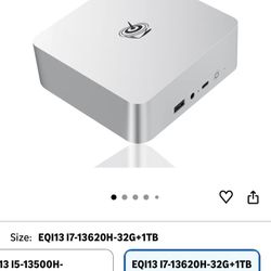 Beelink EQI13 PRO Mini PC,Intel 13th Gen Core i7-13620H (10C/16T,up to 4.9GHz),Mini Computer with 32GB DDR4 RAM 1TB M.2 2280 PCle 4.0x4 SSD,4K Dual Sc