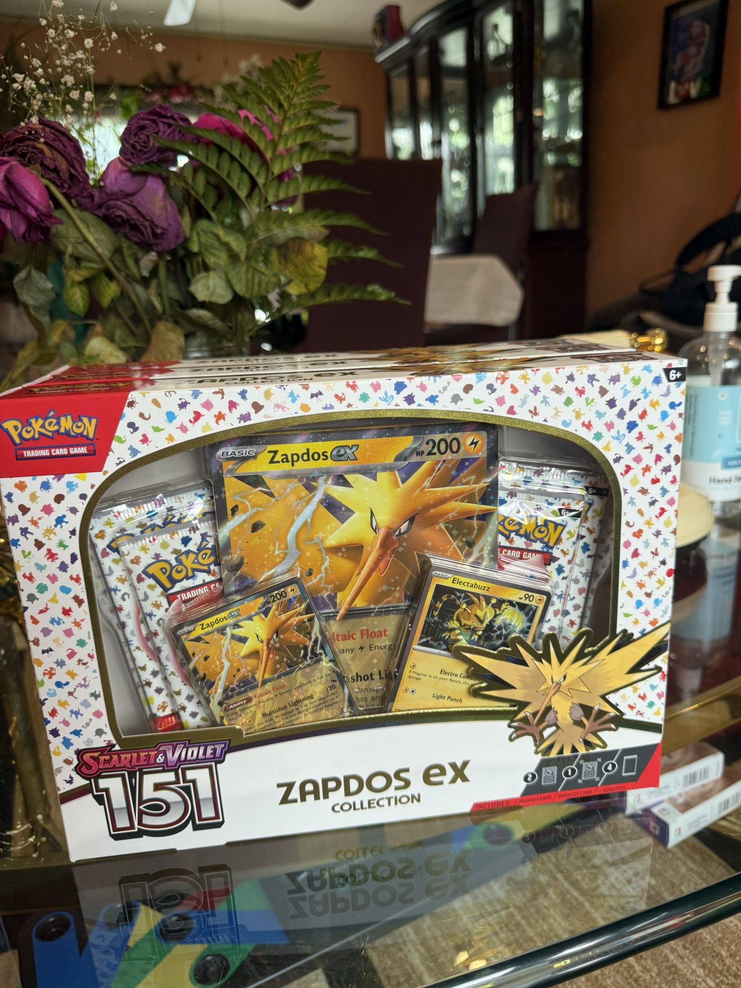 Zapdos ex boxes 151 scarlet and violet 3x lot