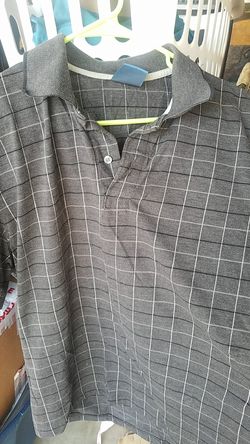 Mens collared plaid t shirt