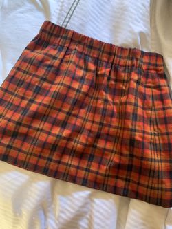 J.crew plaid mini skirt