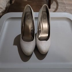 Silver Worthington Heels