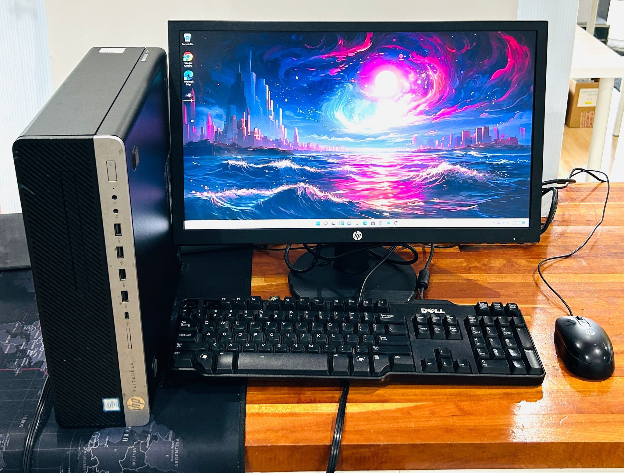 HP EliteDesk 800 G3 SFF PC 3.4GHz i5 7500u 8GB 500GB SSD Windows 11 PRO