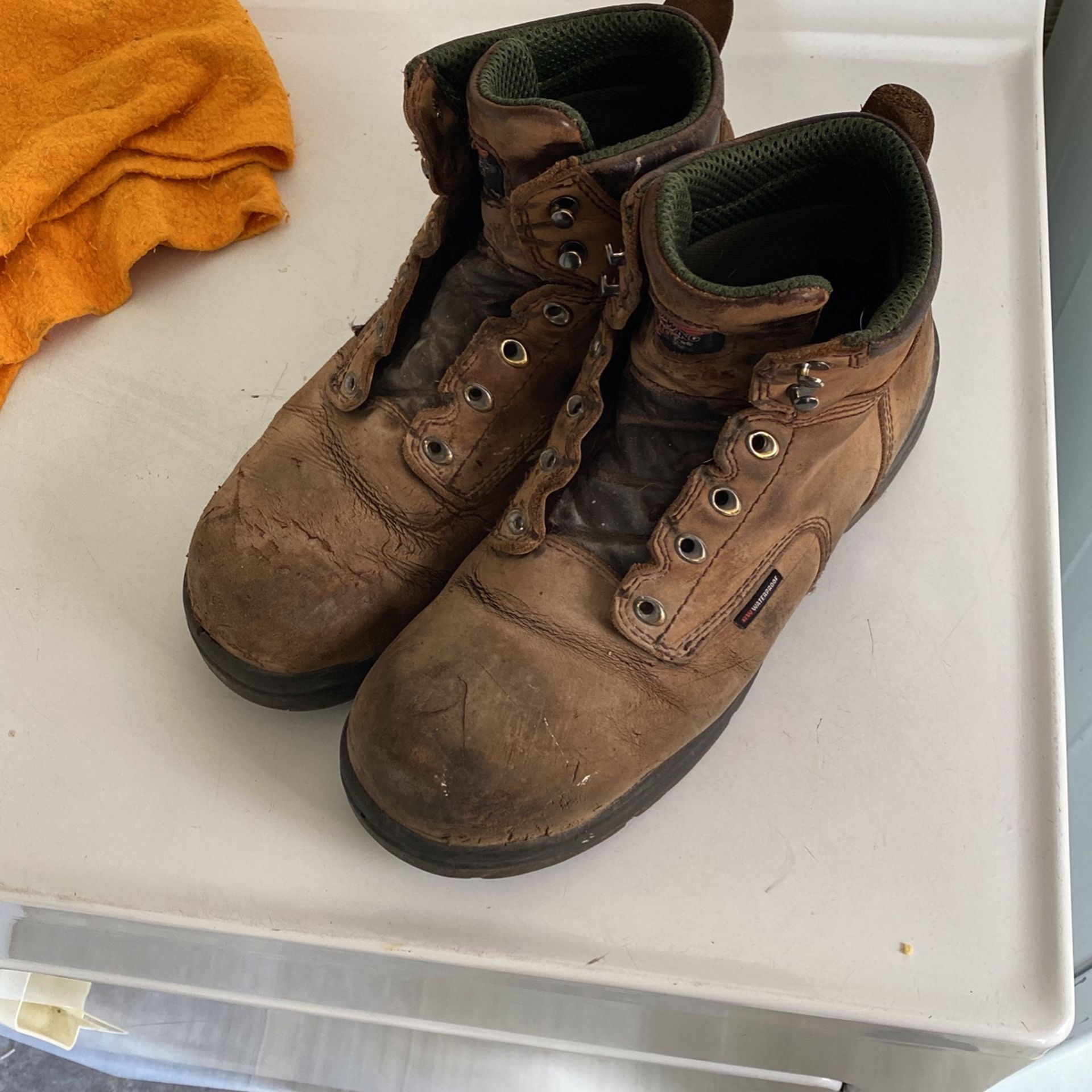 Red Wings Steel Toe/waterproof Boot Size 10 “Used”