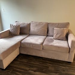 Velvet Sectional Couch *Pickup by 4/12*