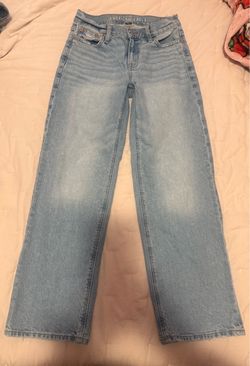American Eagle Light Wash Wide Leg Jeans