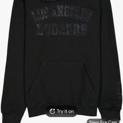 LA DODGERS BLACK HOODIE 