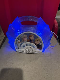 DISNEY Frozen Toy Light Up & Sing along Portable Karaoke Machine 