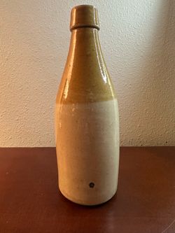 Antique stoneware ginger beer bottle