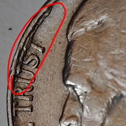 1970 5 Cents Nickel MINT ERROR Coin