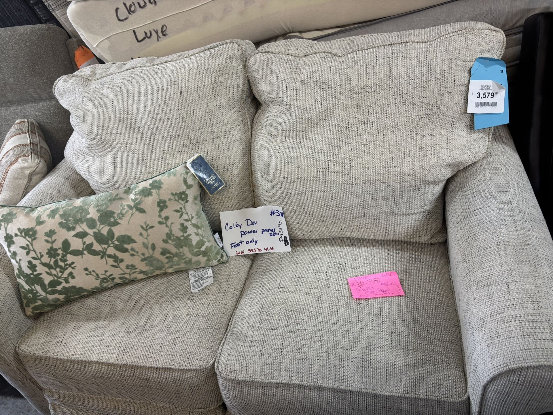 Colby Duo Power Recliner Lazy Boy Loveseat/ Sofa