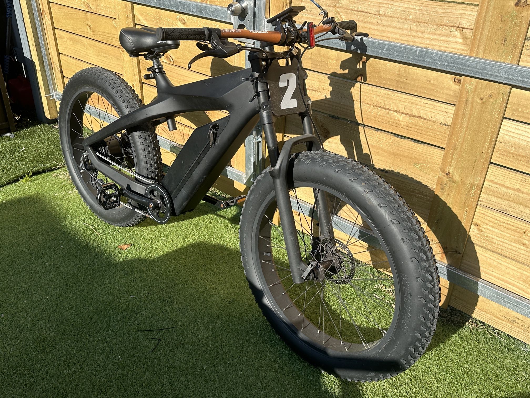Kontax Electric Mountain Bike Carbon Frame  Fat Tire