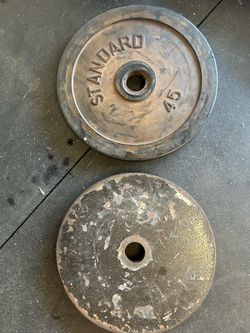 45 lbs barbell plates