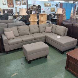 💥 Sectional With Ottoman 