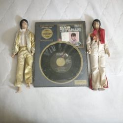 Elvis Presley Memorabilia 2 Dolls An A Athletic Record