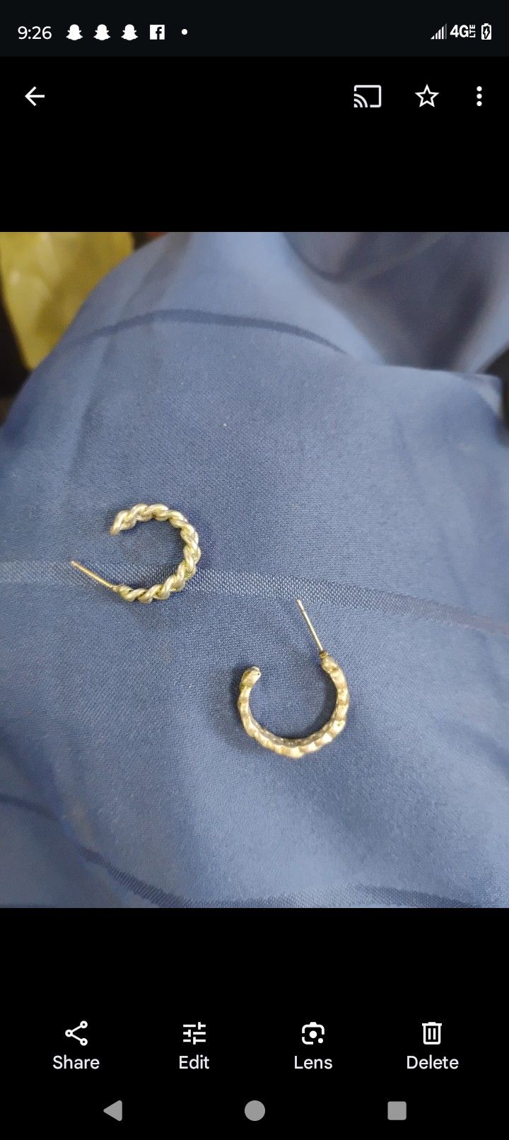 Silver Colored Hoop Earrings