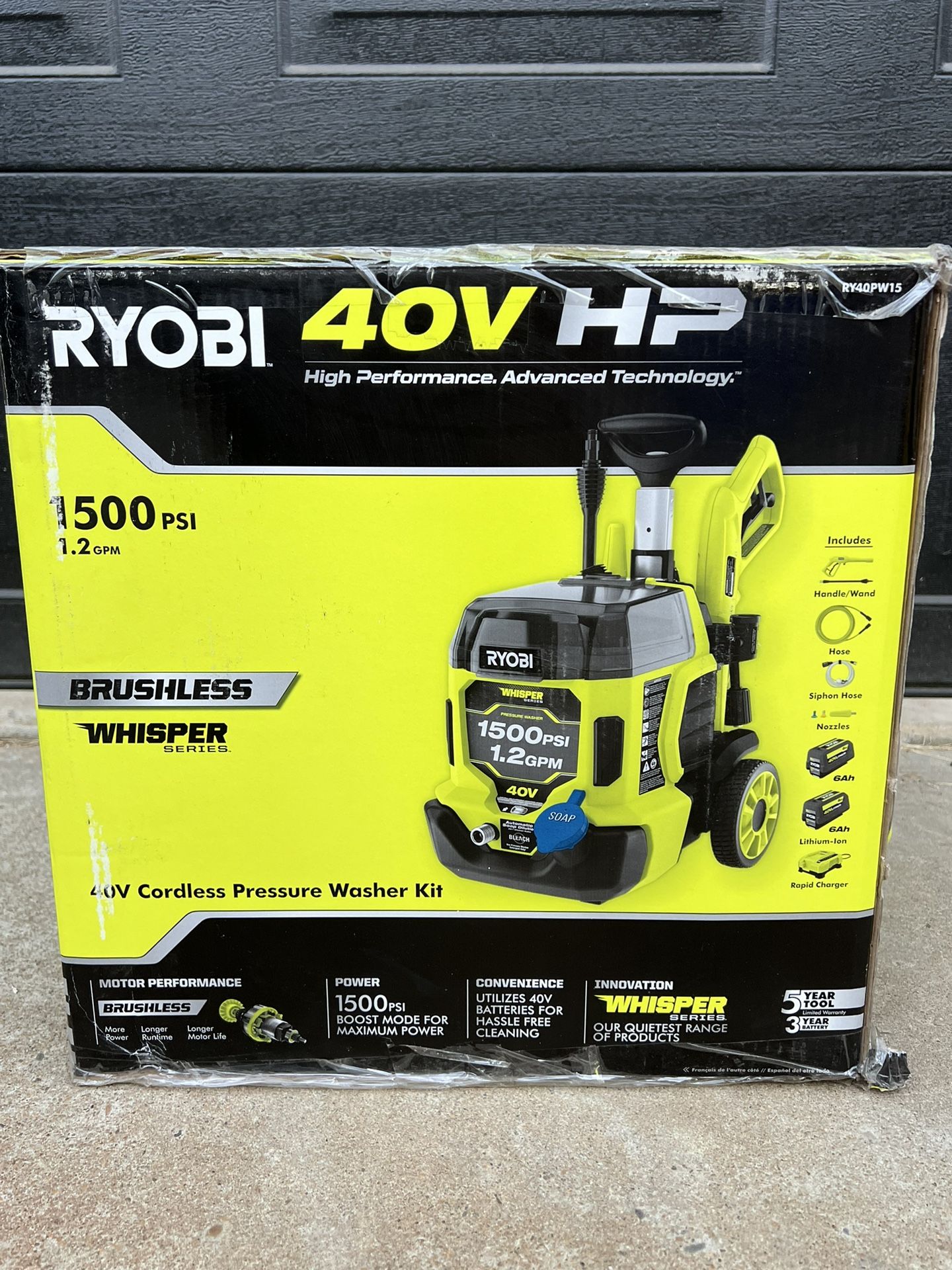 New Electric Ryobi Pressure Washer