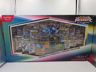 Pokémon Prismatic Evolutions Lucario ex & Tyranitar ex Premium Collection