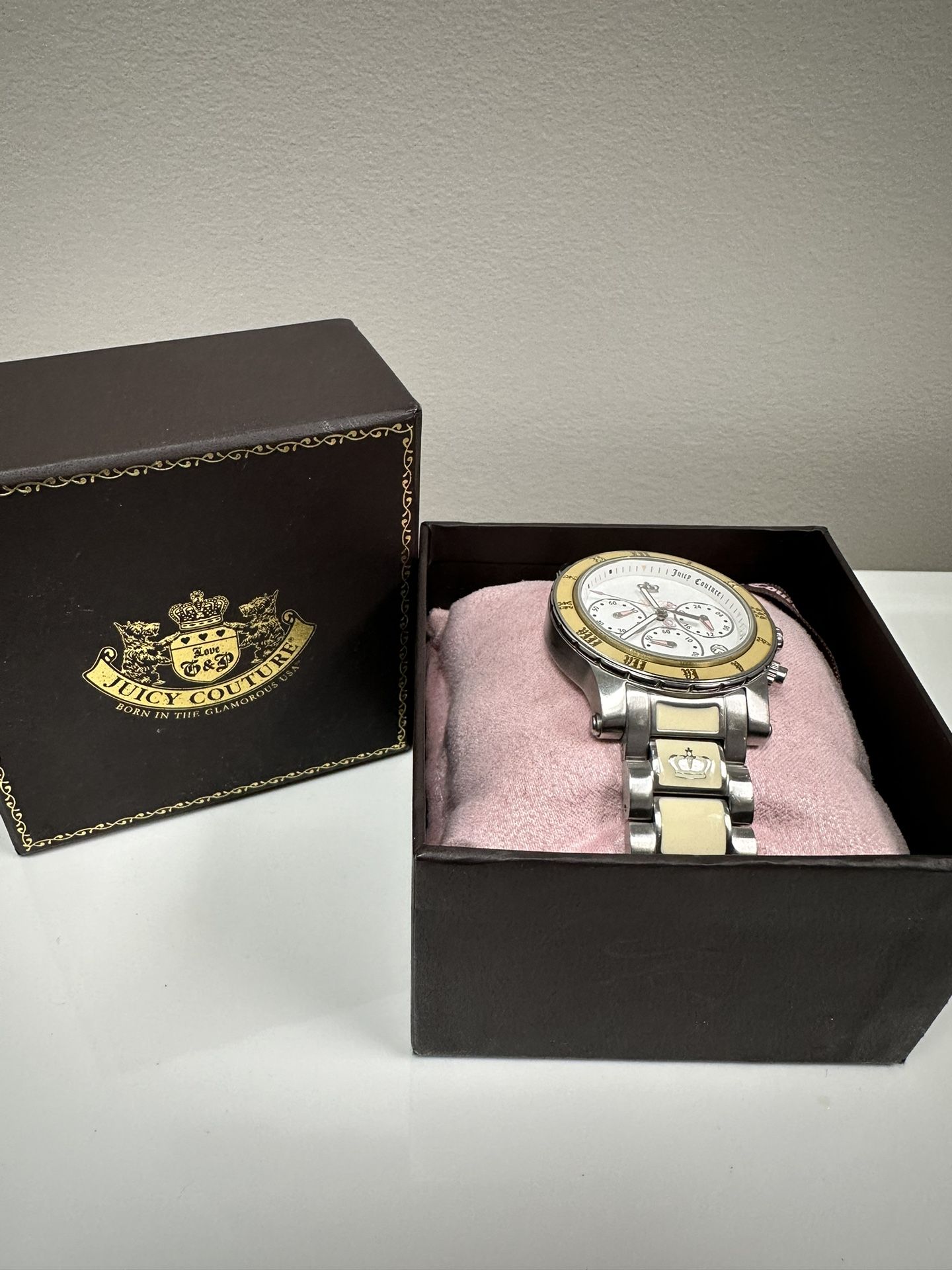 Juicy Couture stainless steel with ivory enamel watch. Made  display picture 2