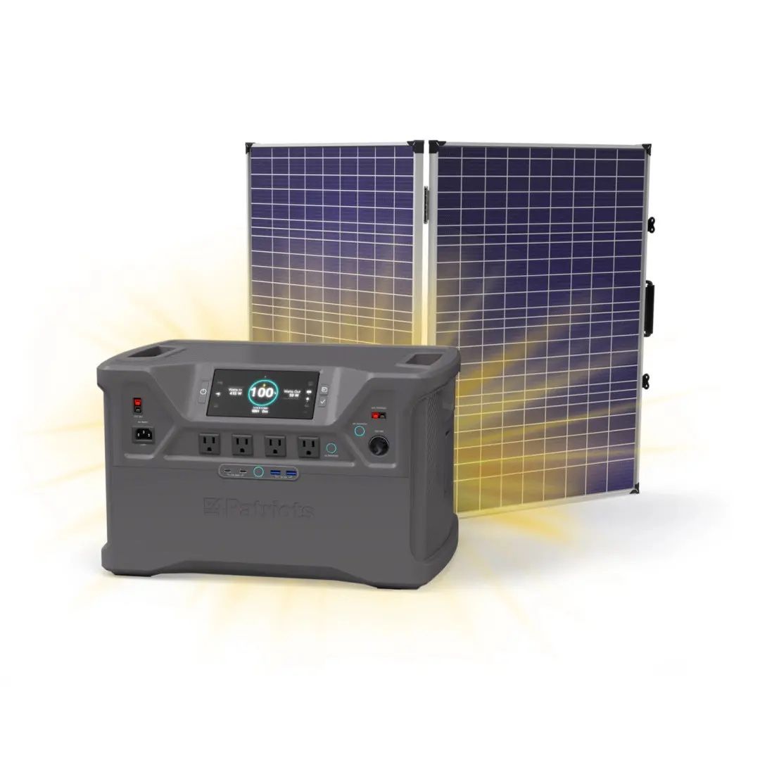 Patriot Power Generator With Solar Panel