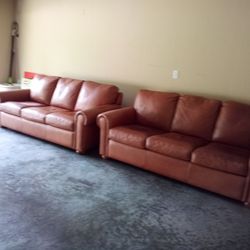 (2) Leather Couches - $150