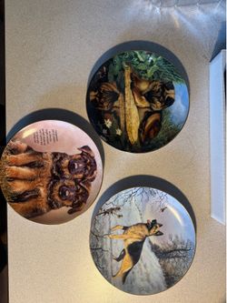 Danbury Mint The Vintage Cherished German Shepherd Dog Collector Plates