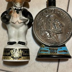 Two Antique Jim Beam Bottles. 