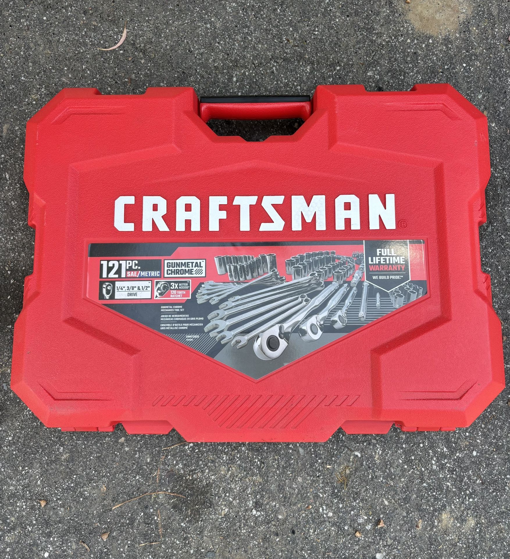 CRAFTSMAN 121 -Piece Standard (SAE) and Metric Mechanics Tool Set