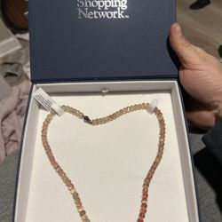 Oregon Sunstone Beaded Necklace 