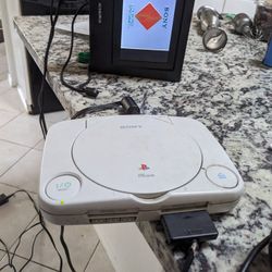 PS2 And PS1 Console Working No Controller No Games But 2 Sets Of Power Cord And AV TV Audio Video 