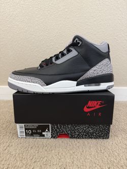 Air Jordan 3”Black Cement”-size 10
