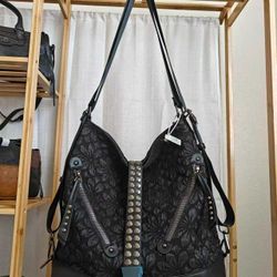 NEW Black Convertible Shoulder / Crossbody Bag – Adjustable Strap