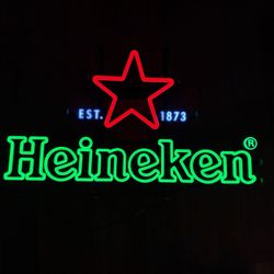 Official Heineken Light Up Sign