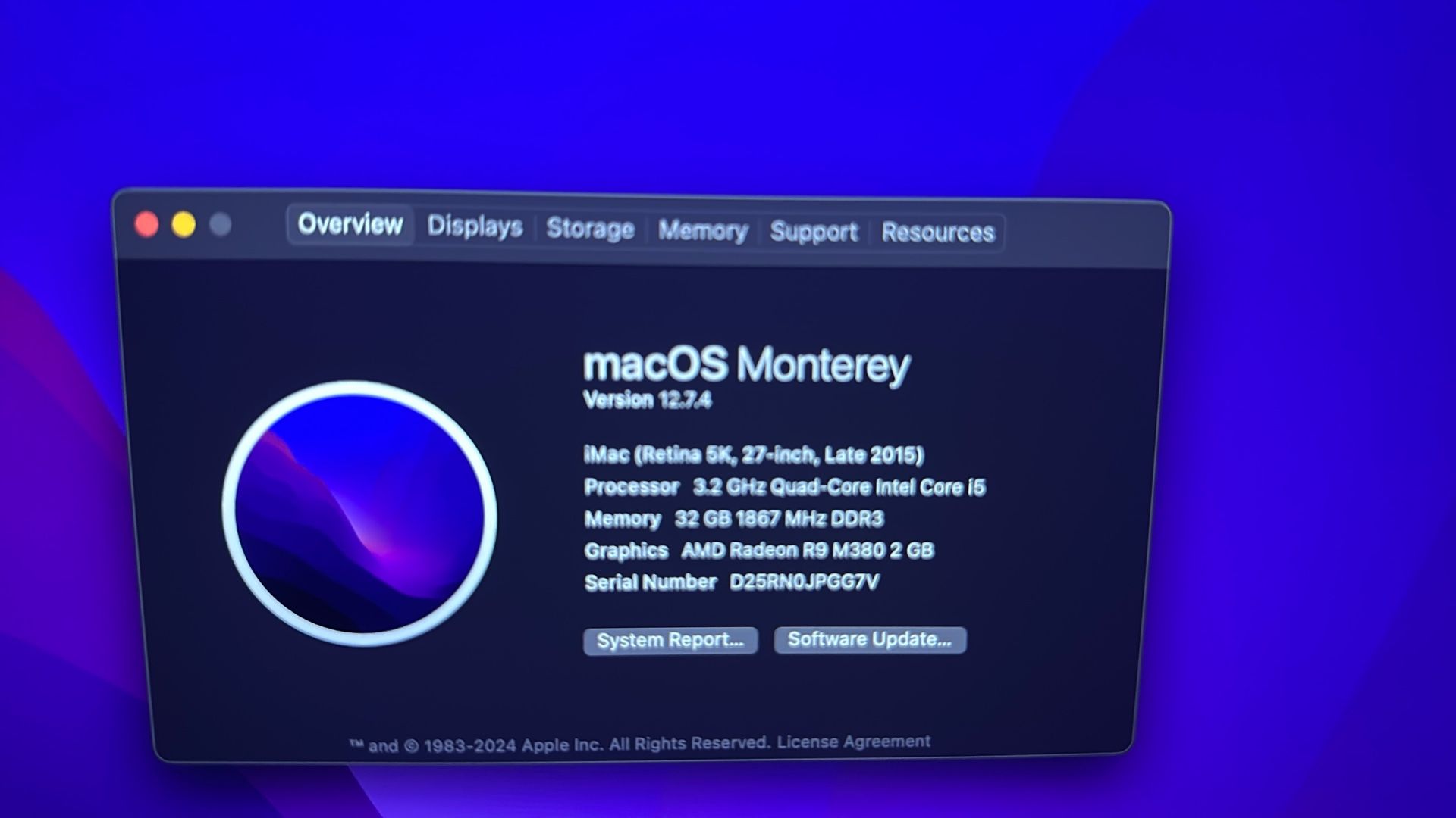 27” 5K iMac 3.2Ghz Quad Core I5
