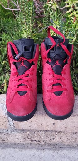 Kids Size 5y Nike Air Jordan 6 VI Retro Toro Bravo Varsity Red Black Youth Boys 