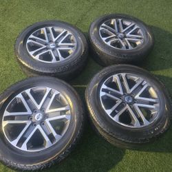 4 FORD F150 20" RIMS AND TIRES $650