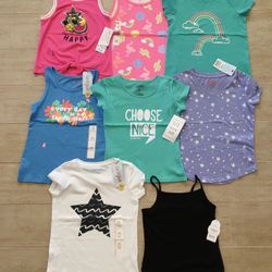 NEW Girls Tops Size 5, 4/5, And 5T