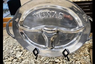 Texas Longhorn Metal Serving Tray / Wall Decor