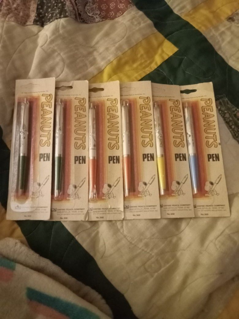 Antique Peanuts Ballpoint Pens